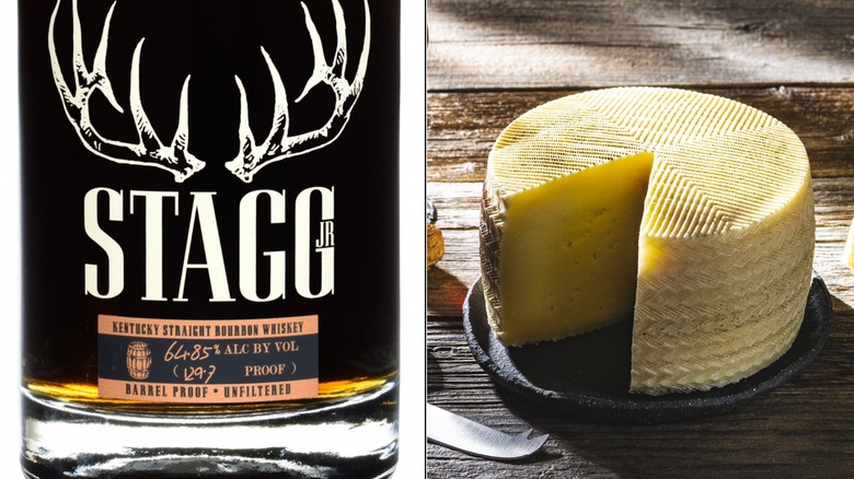 Stagg Jr. and manchego cheese wheel