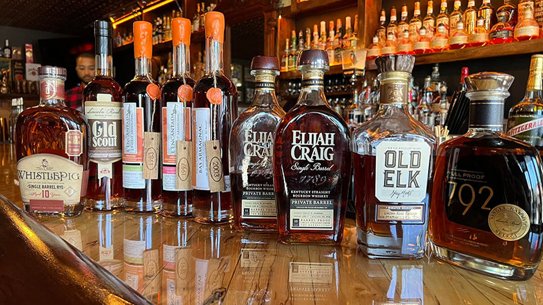 Bourbons at Neat Bourbon Bar