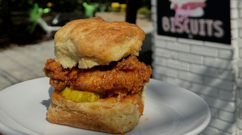 Bomb Biscuit Company chicken sandwich