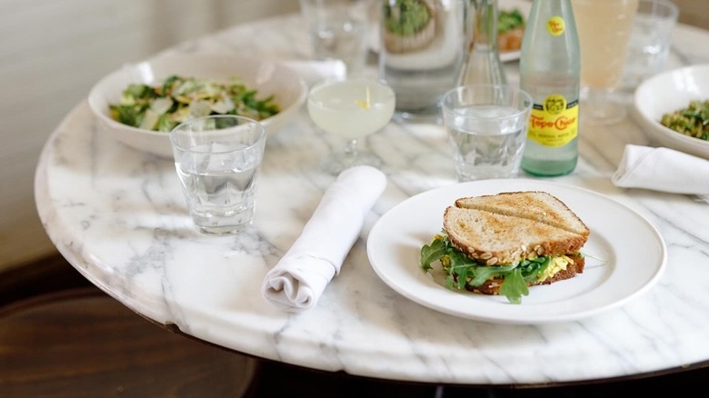 Fellows Cafe dishes on table