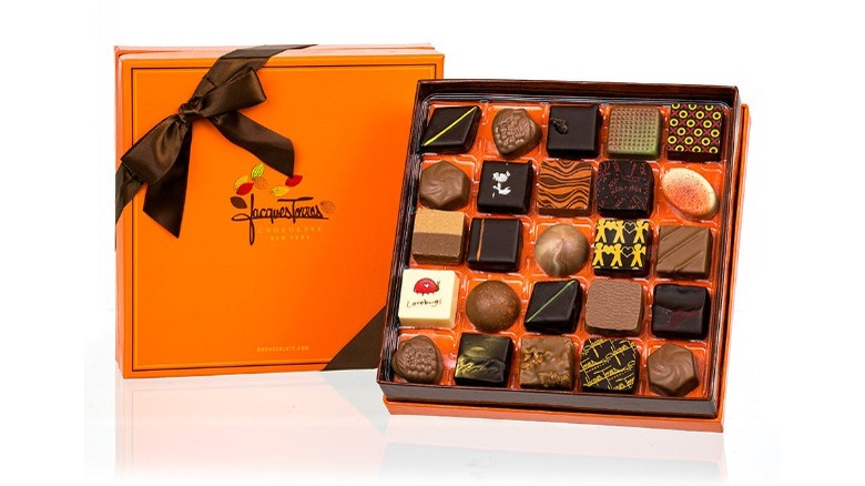 Box of Jacques Torres chocolate