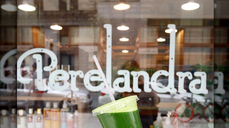 exterior of Perelandra market with green juice