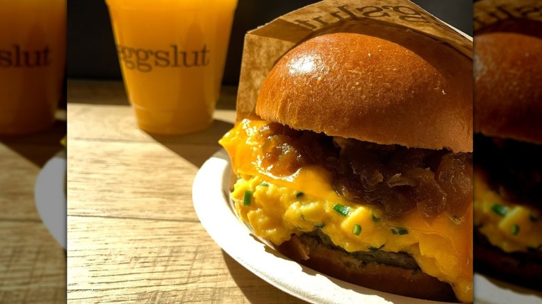 Eggslut scrambled egg sandwich