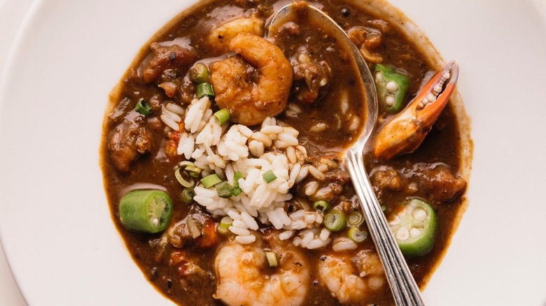 Seafood gumbo at Arnaud's Restaurant