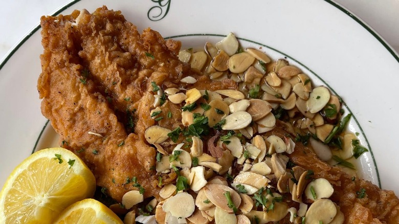 Pecans over Galatoire's fried fish