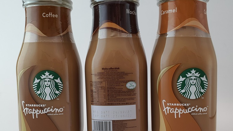 Starbucks bottled Frappucino flavors