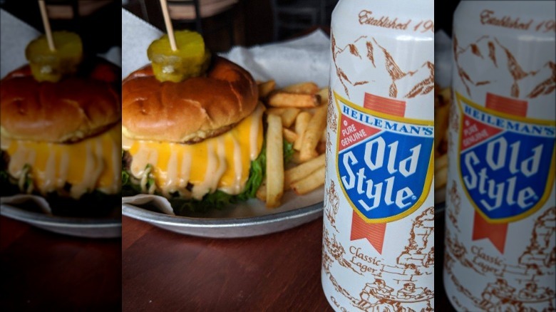 Graystone Tavern burger and beer