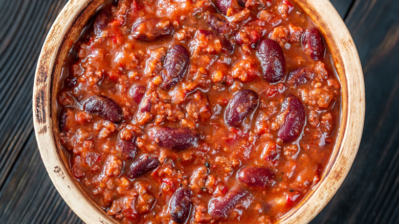 Chili with kidney beans