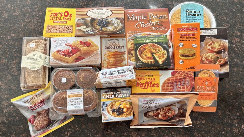 various Trader Joe's breakfast items