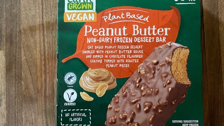 Frozen vegan peanut butter bars