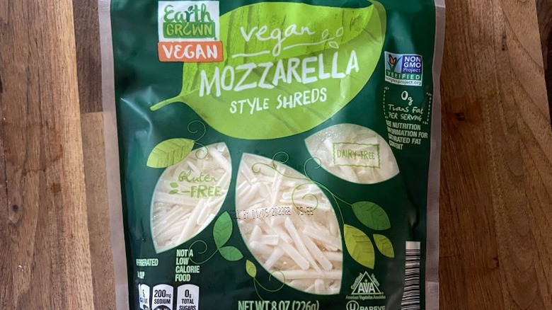 Earth grown vegan mozzarella cheese