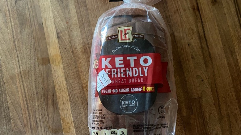 Loaf of keto wheat bread