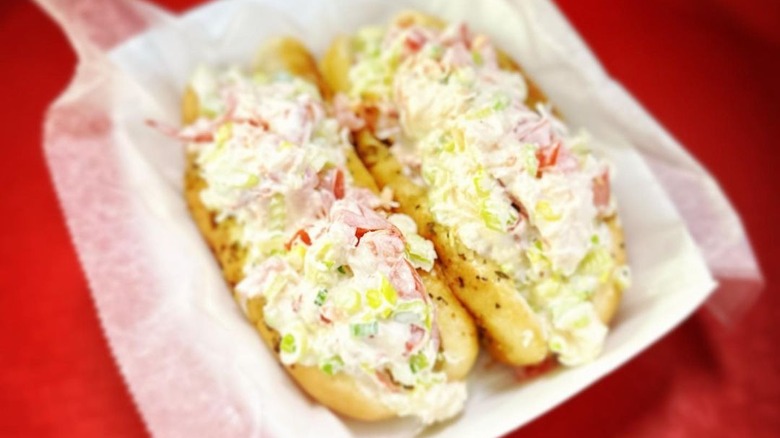 Lobster roll at Johnny's Reef Restaurant