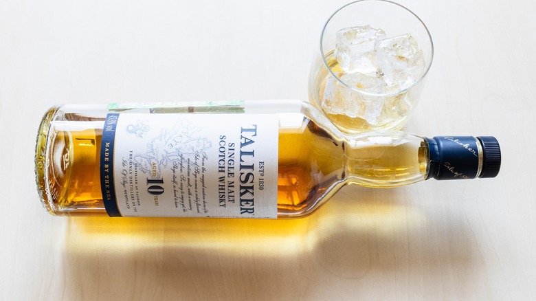 Talisker 10 Year Old with glass snifter