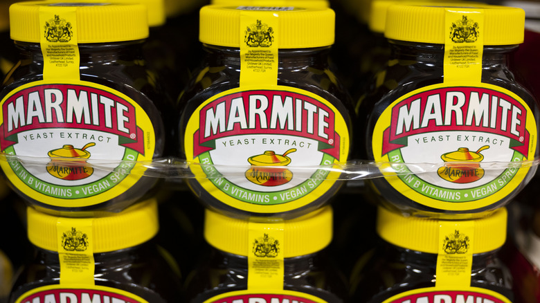 Jars of marmite 