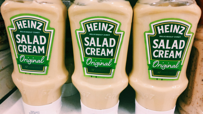 Heinz salad cream bottles