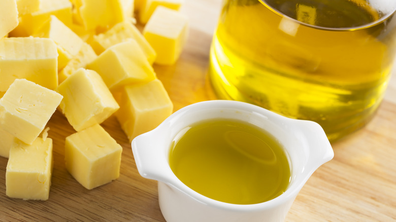 Olive oil with butter