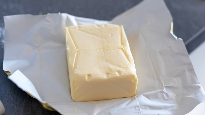 Butter in package 