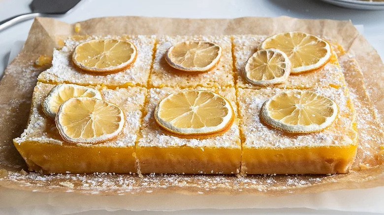 best lemon bars on parchment paper