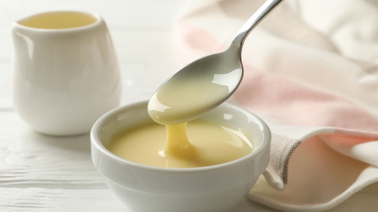 Spoonful of condensed milk