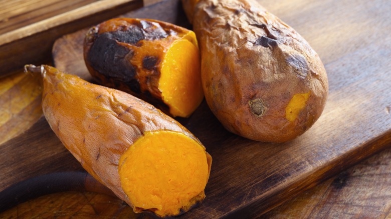 Baked sweet potatoes