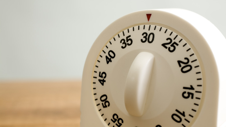 Kitchen timer on counter