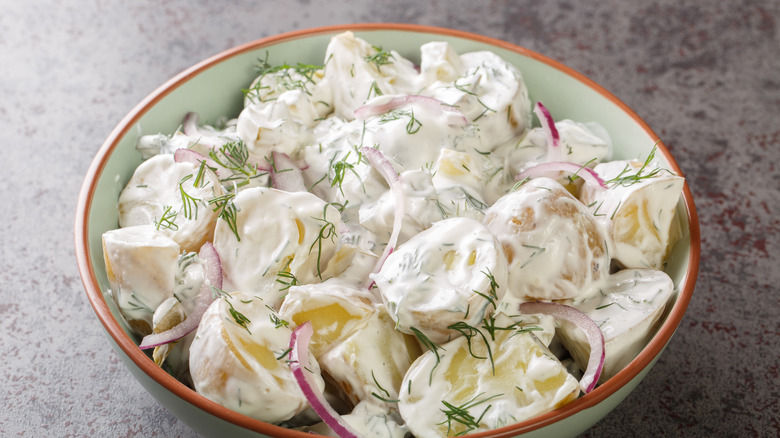 Potato salad in bowl