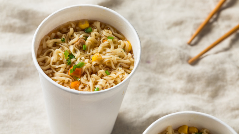 Instant ramen in cup