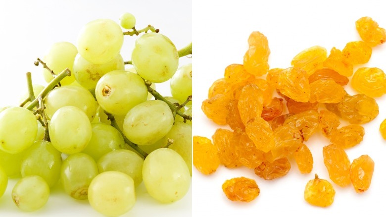 Thompson seedless grapes and sultanas 