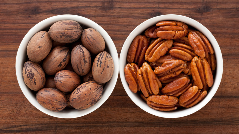 in-shell and shelled pecans