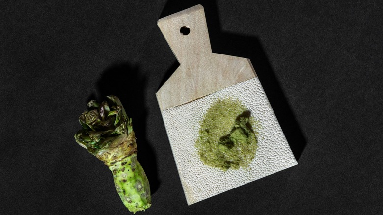 Wasabi with sharkskin grater