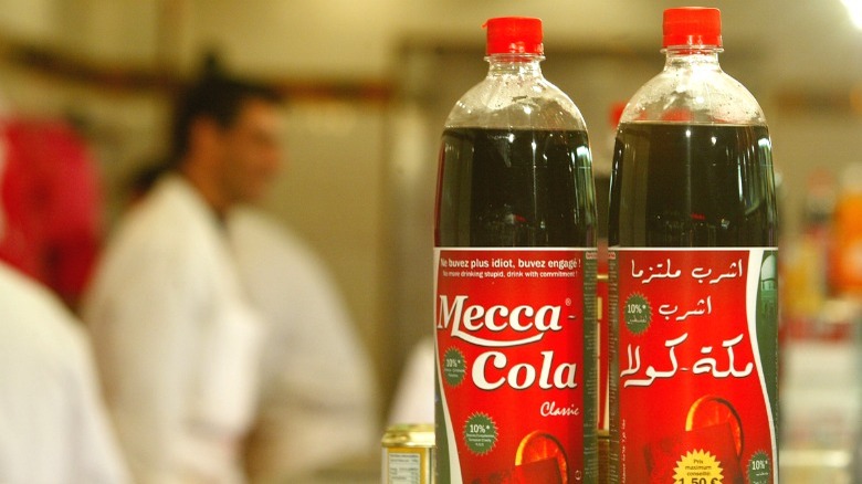 bottles of Mecca Cola