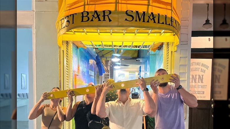 Group taking Smallest Bar shotski