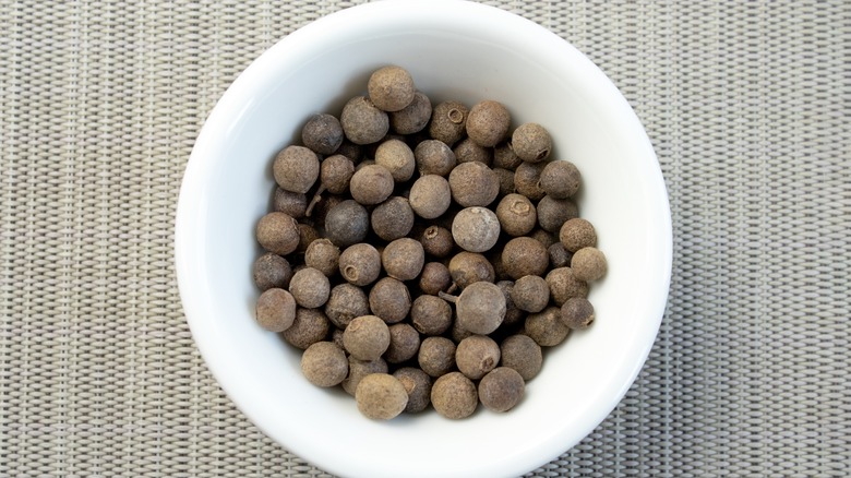 Allspice berries in a bowl