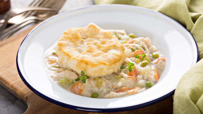 biscuit on pot pie