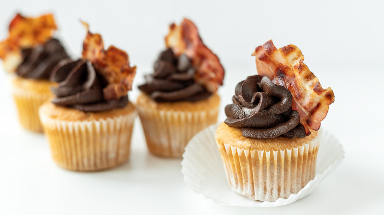 Bacon chocolate cupcakes