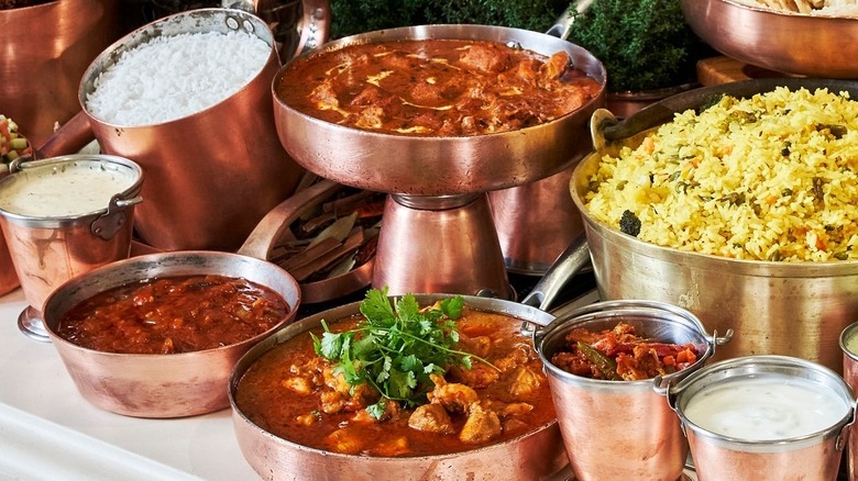 Curry selection at The Oyster Box