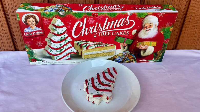 Little Debbie Christmas tree cakes