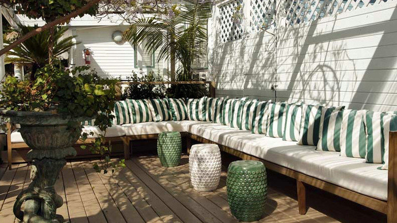 Outdoor space at San Vicente Bungalows