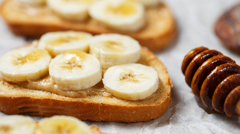 Peanut butter, honey, banana