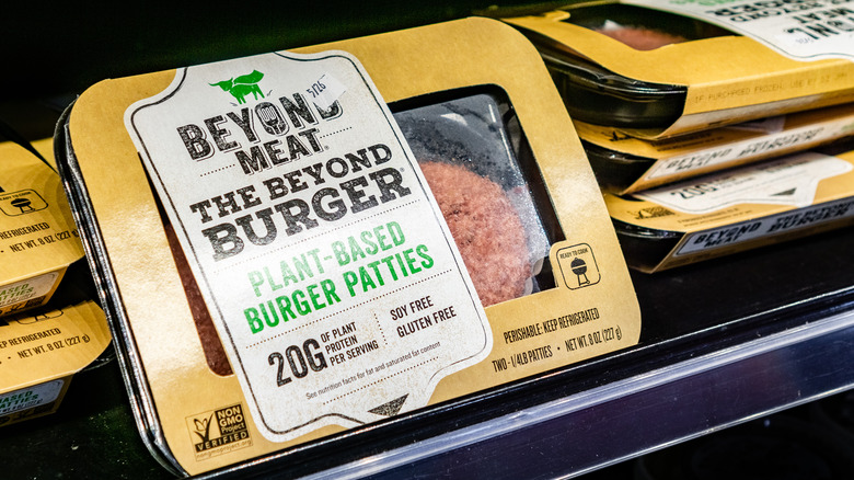 BEYOND burger on store shelves