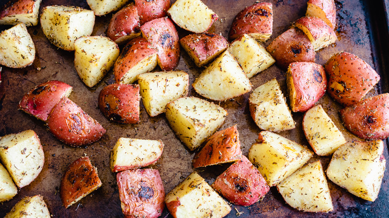 roasted red bliss potato wedges