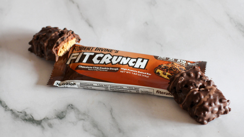 Chocolate chip cookie dough FitCrunch bar