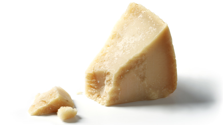 Block of parmesan