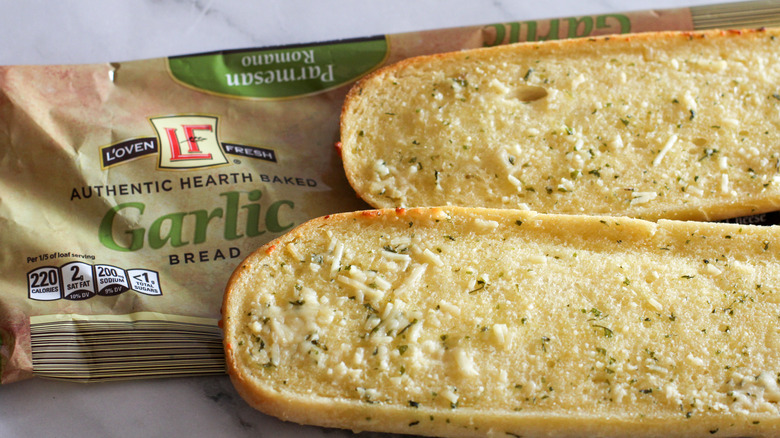 Bread with herbs and packaging 