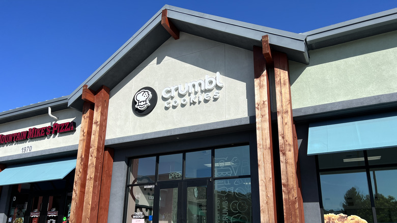 Crumbl cookie store exterior shop