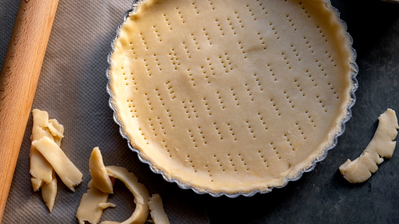 Pie crust with holes