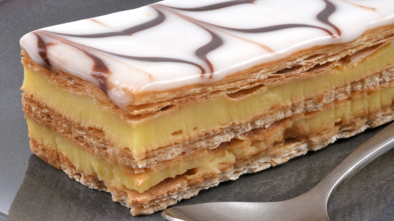 Mille-feuille with glaze