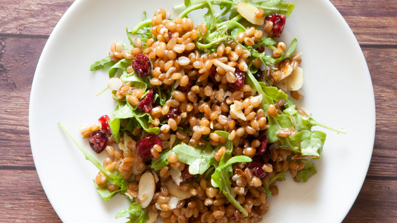 Salad with wheat berries
