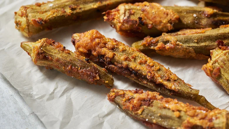 Crispy Roasted Okra